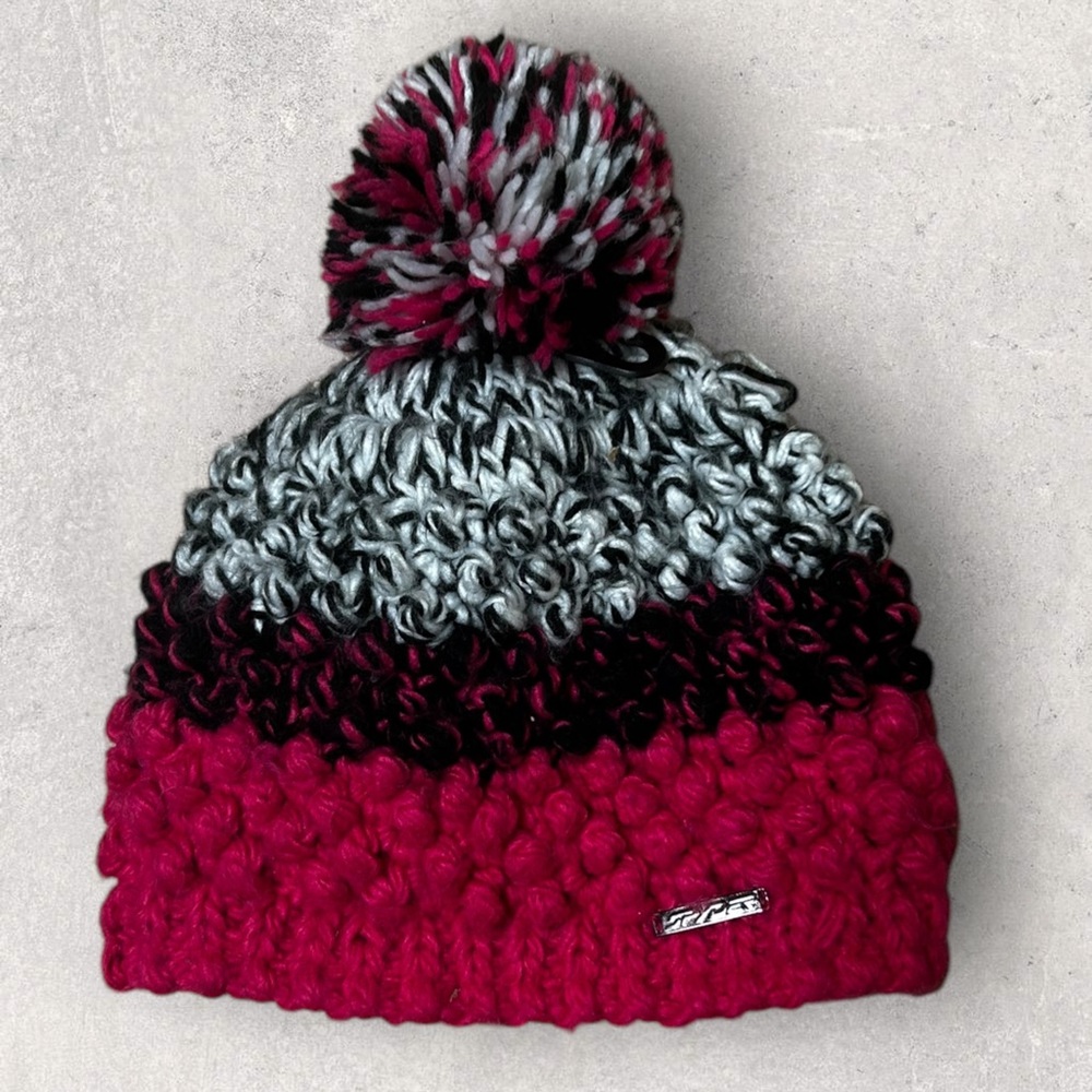 Spyder Brrr Berry Lined Pom Pom Beanie